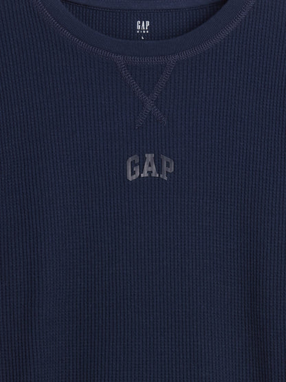 Haki Gap Mini-logo Waffle-knit T-shirt