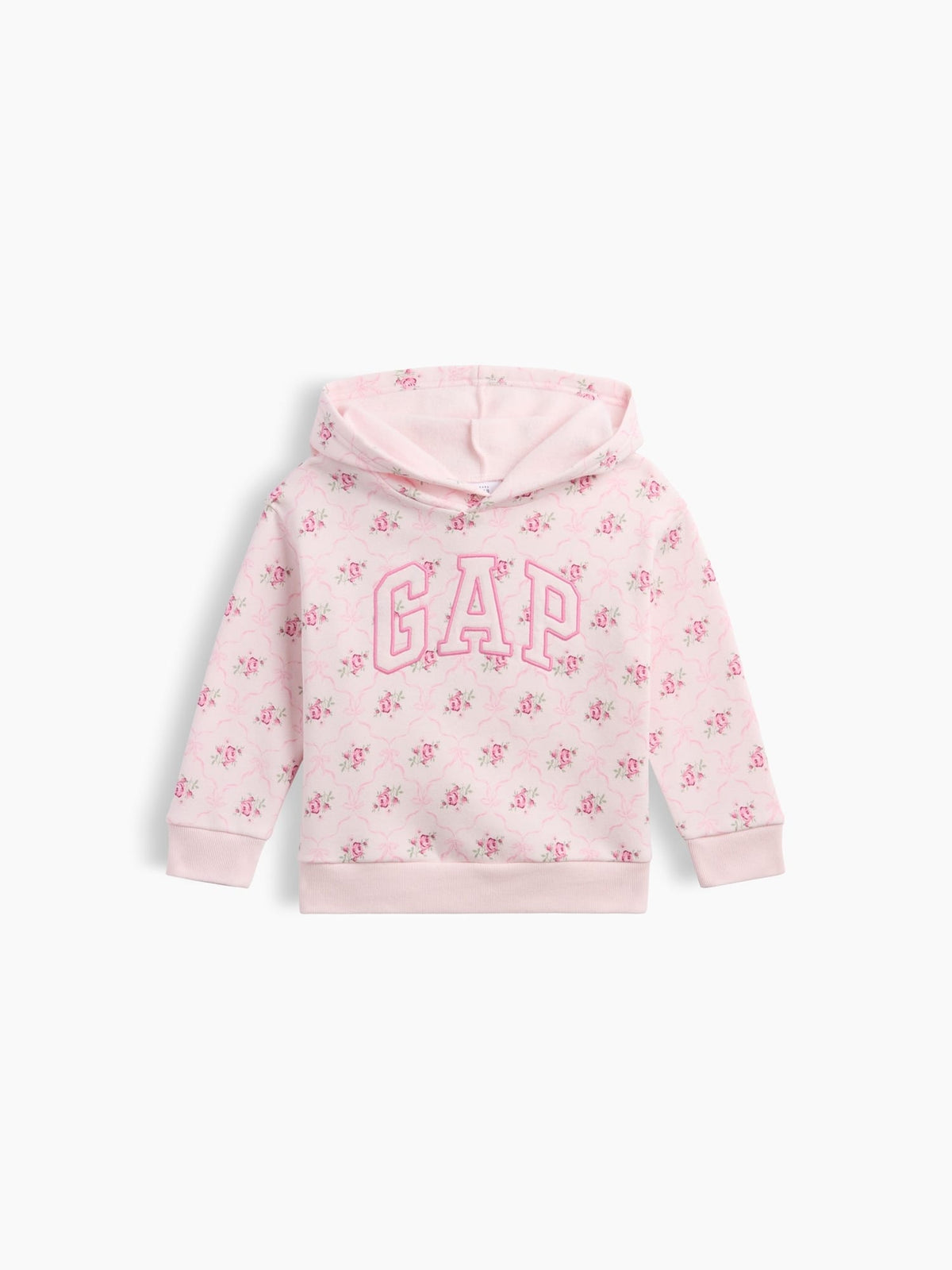 Açık Pembe Relaxed Baskılı Logo Sweatshirt