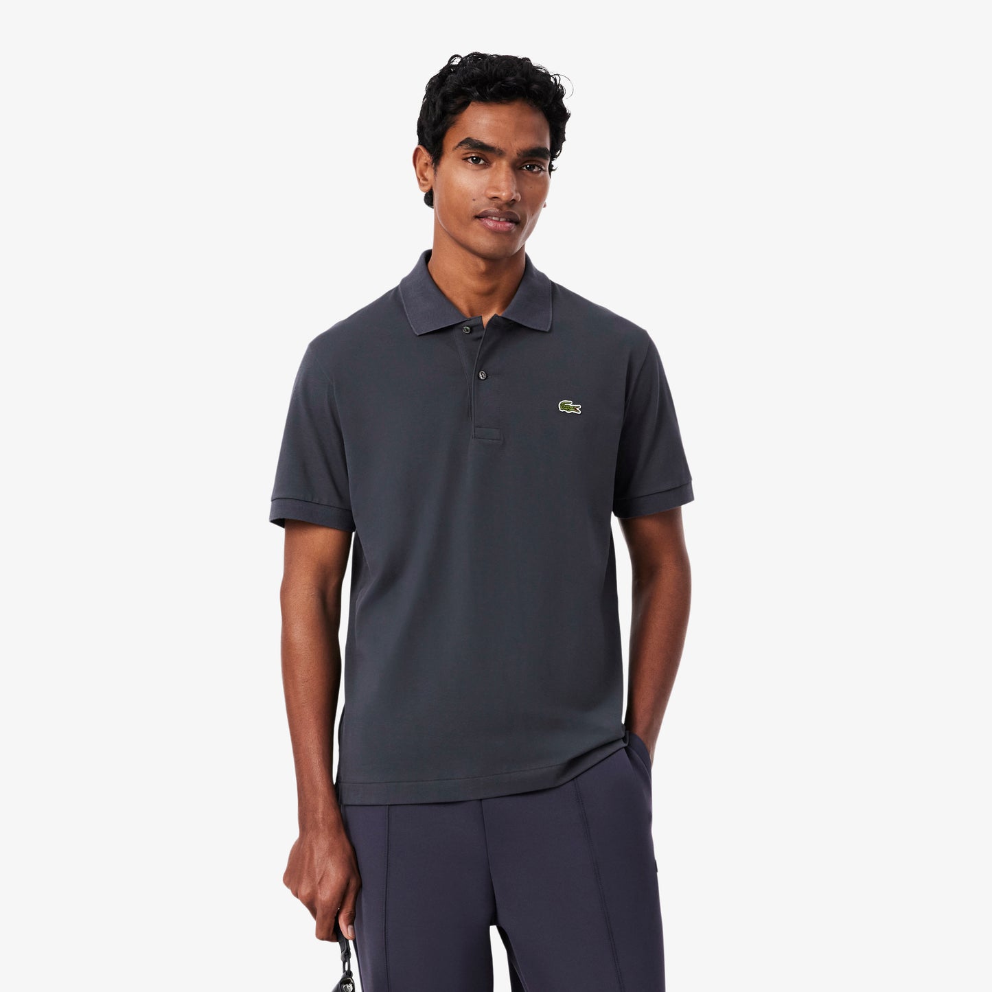 Lacoste Classic Fit Erkek Gri Polo