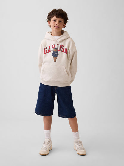 Bej Vintagesoft Relaxed Brannan Bear Logo Sweatshirt