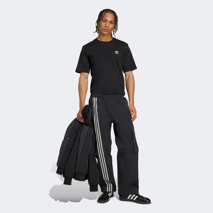 Adidas Front Stripes Woven Kargo Erkek Siyah Eşofman Altı