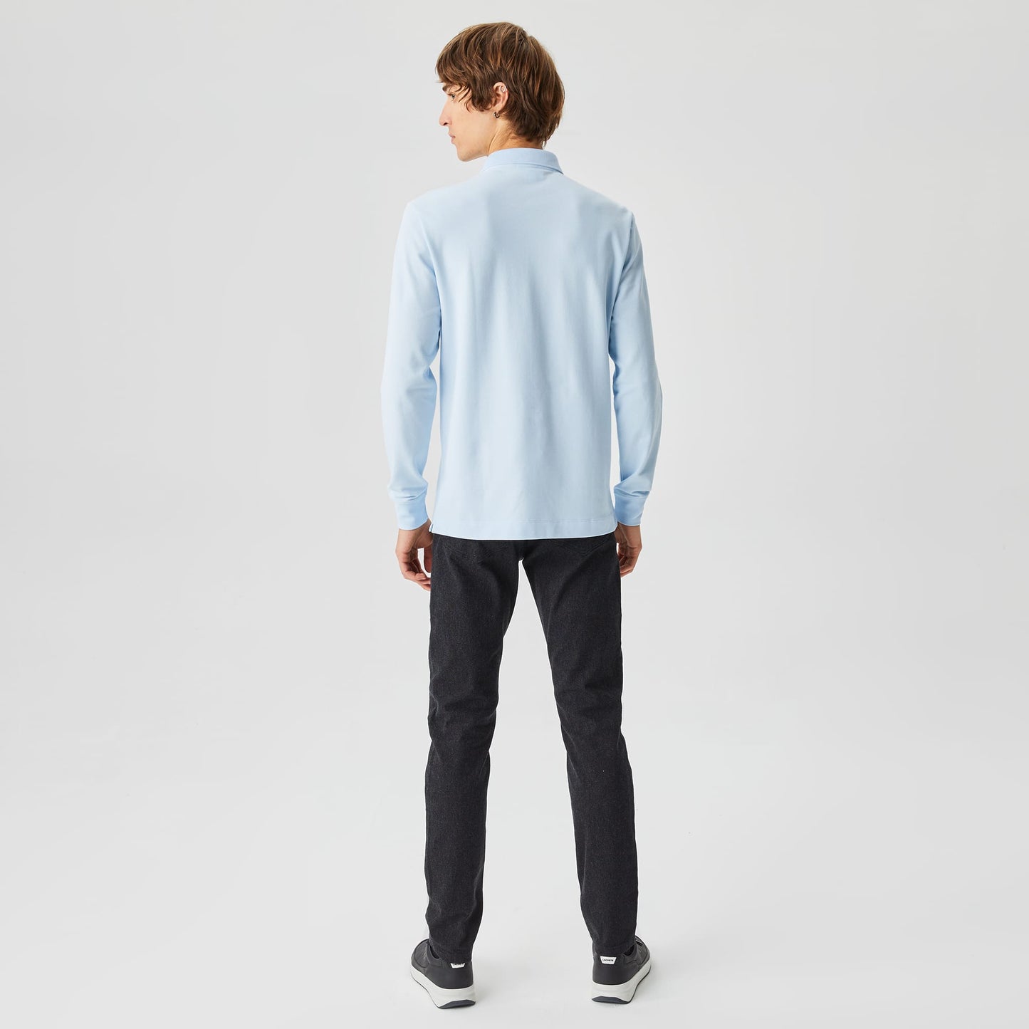 Lacoste Erkek Regular Fit Uzun Kollu Mavi Paris Polo