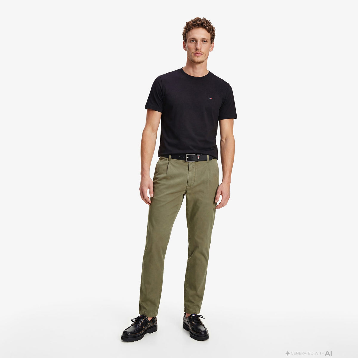 Tommy Hilfiger Elevated Essentials Erkek Siyah T-shirt