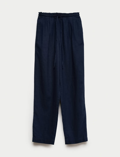 Keten Karışımlı Tapered Pantolon