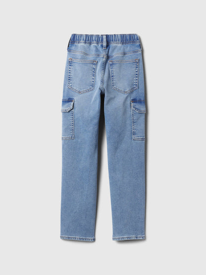 Açık Mavi Supersoft Original Straight Kargo Pull-on Jean Pantolon