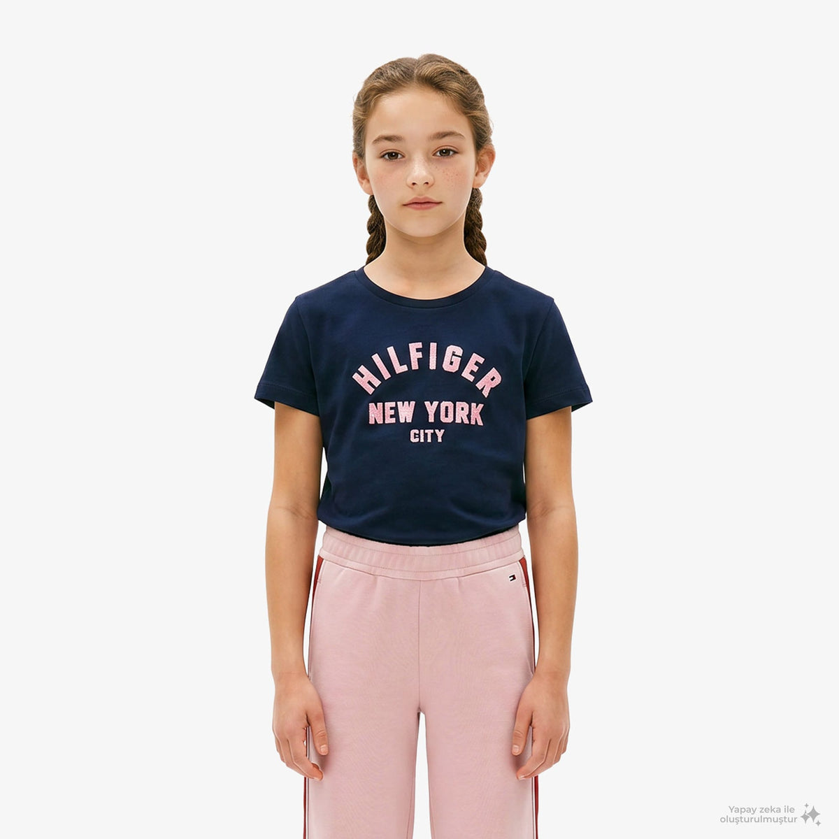 Tommy Hilfiger Tape Çocuk Pembe Eşofman Alti