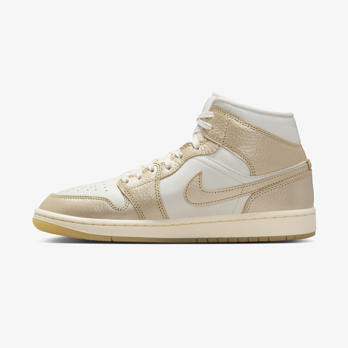 Nike Air Jordan 1 Mid Se 'hoops Gold Pac' Kadın Sarı Spor Ayakkabı