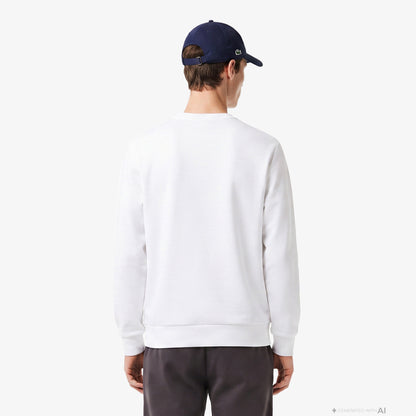 Lacoste Classic Fit Erkek Krem Sweatshirt