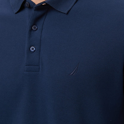 Nautica Erkek Lacivert Classic Fit Uzun Kollu Polo Yaka T-shirt