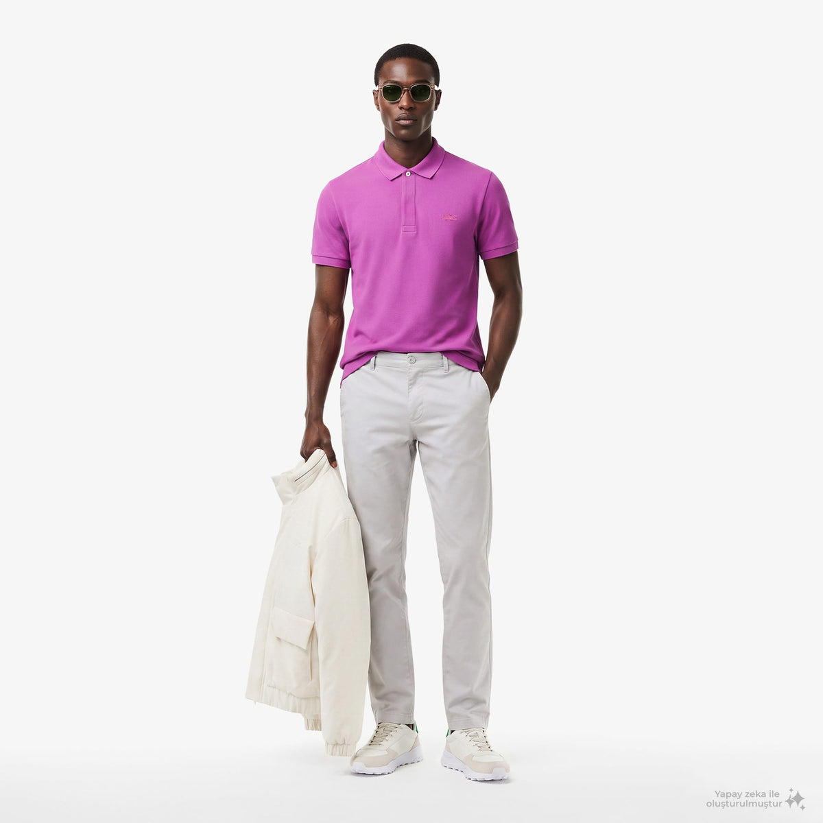 Lacoste Regular Fit Erkek Pembe Polo