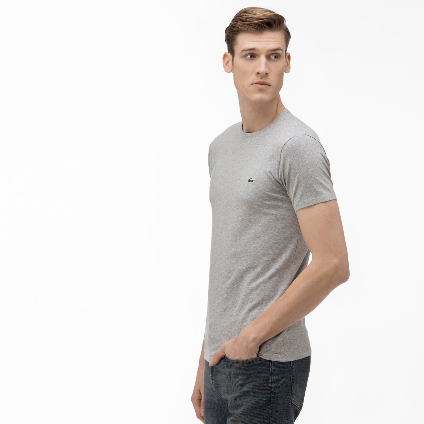Lacoste Regular Fit Erkek Gri Tişört