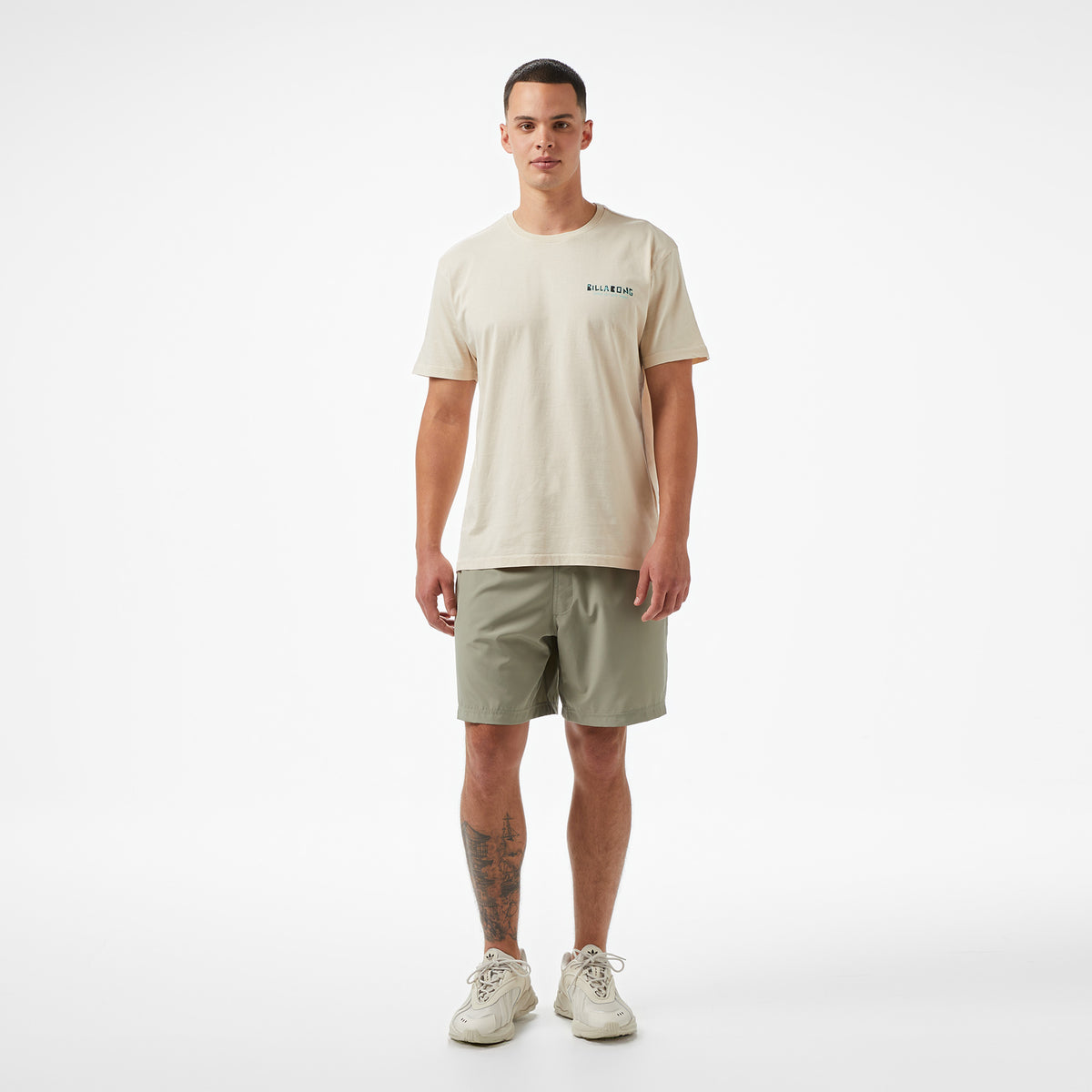 Billabong Crayon Wave Ss Erkek Yeşil T-shirt