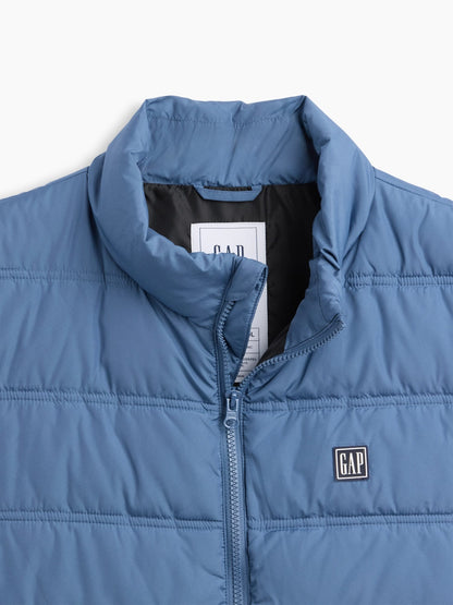 Mavi Relaxed Puffer Şişme Yelek