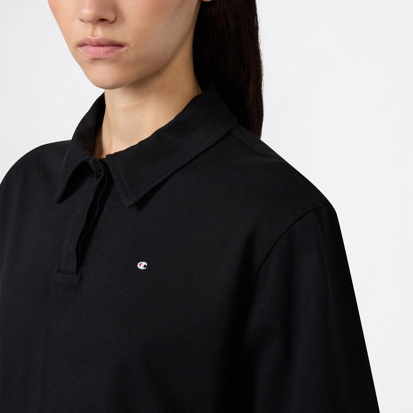 Champion Regular Fit Kadın Siyah T-shirt