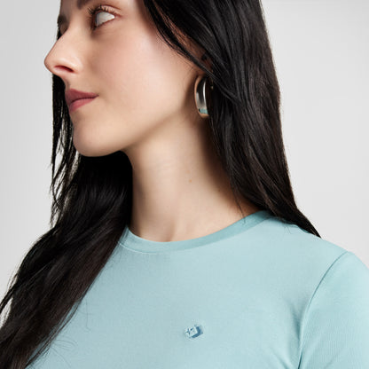 Converse Classic Kadın Slim Fit Yeşil T-shirt
