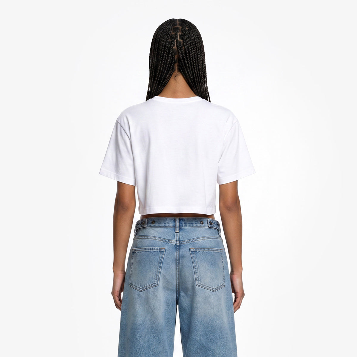 Vans Y2k Boho Relax Crop Kadın Beyaz T-shirt