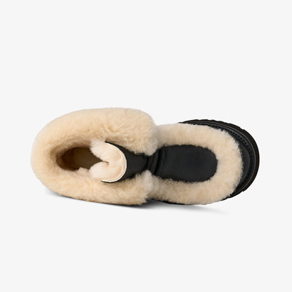 Ugg Esmee Leather Lace Up Kadın Siyah Bot