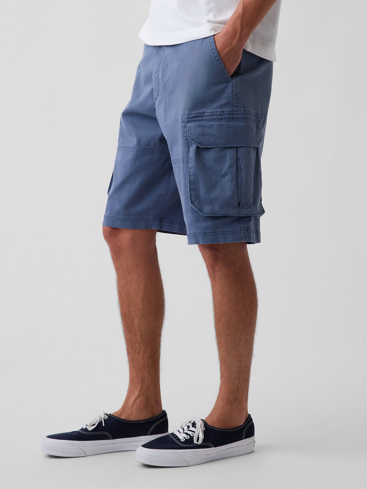 Kırık Beyaz 11 Baggy Kargo Şort