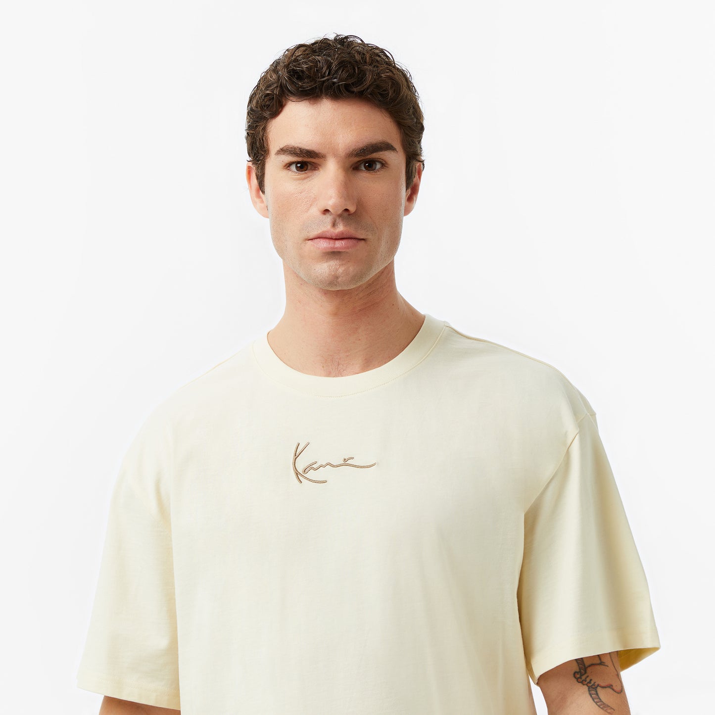 Karl Kani Signature Erkek Bej T-shirt