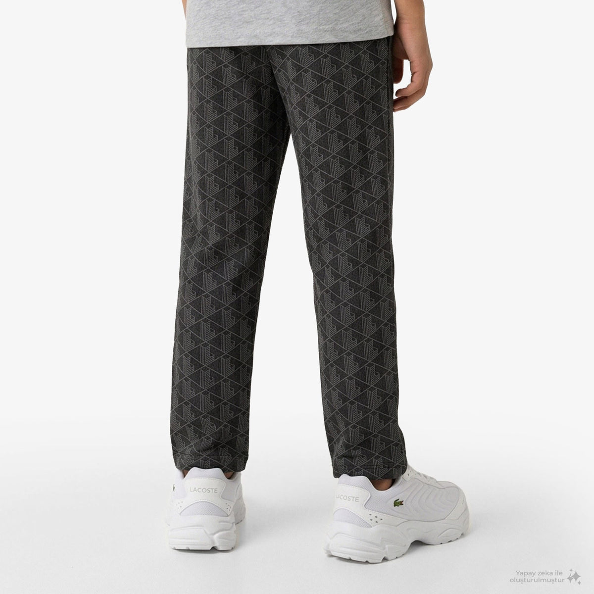 Lacoste Çocuk Monogram Siyah Eşofman Altı