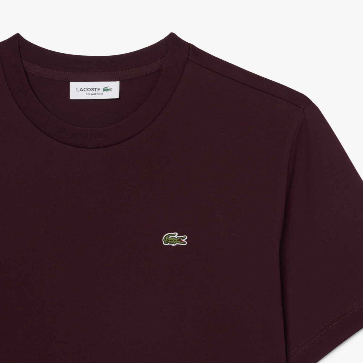 Lacoste Relaxed Fit Kadın Bordo T-shirt