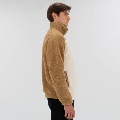 Everlast Winter Essentials Full Zip Sherpa Erkek Krem Sweatshirt