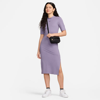 Nike Sportswear Essential Kadın Mor Elbise