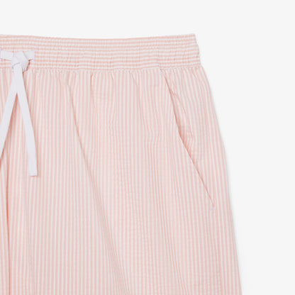 Lacoste Çizgili Erkek Pembe Deniz Şortu