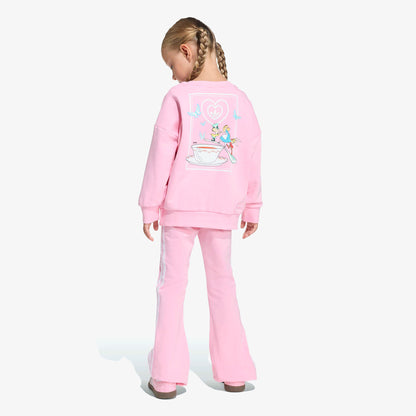 Adidas Disney Crew Set Çocuk Pembe Eşofman Takımı