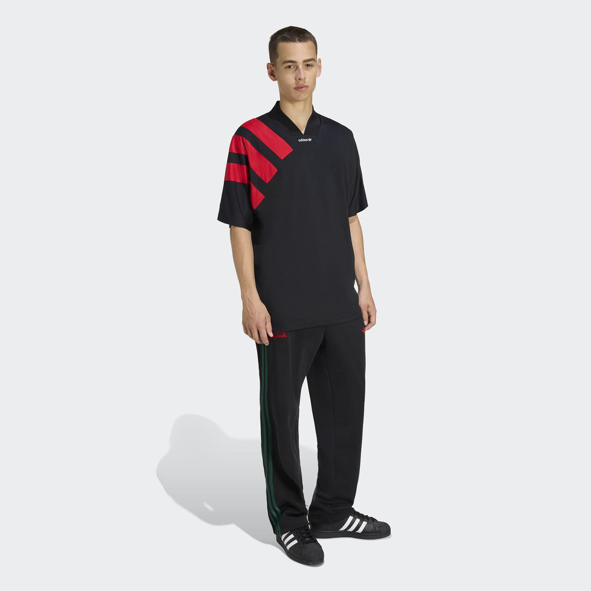 Adidas Adicolor Blocked Erkek Siyah T-shirt