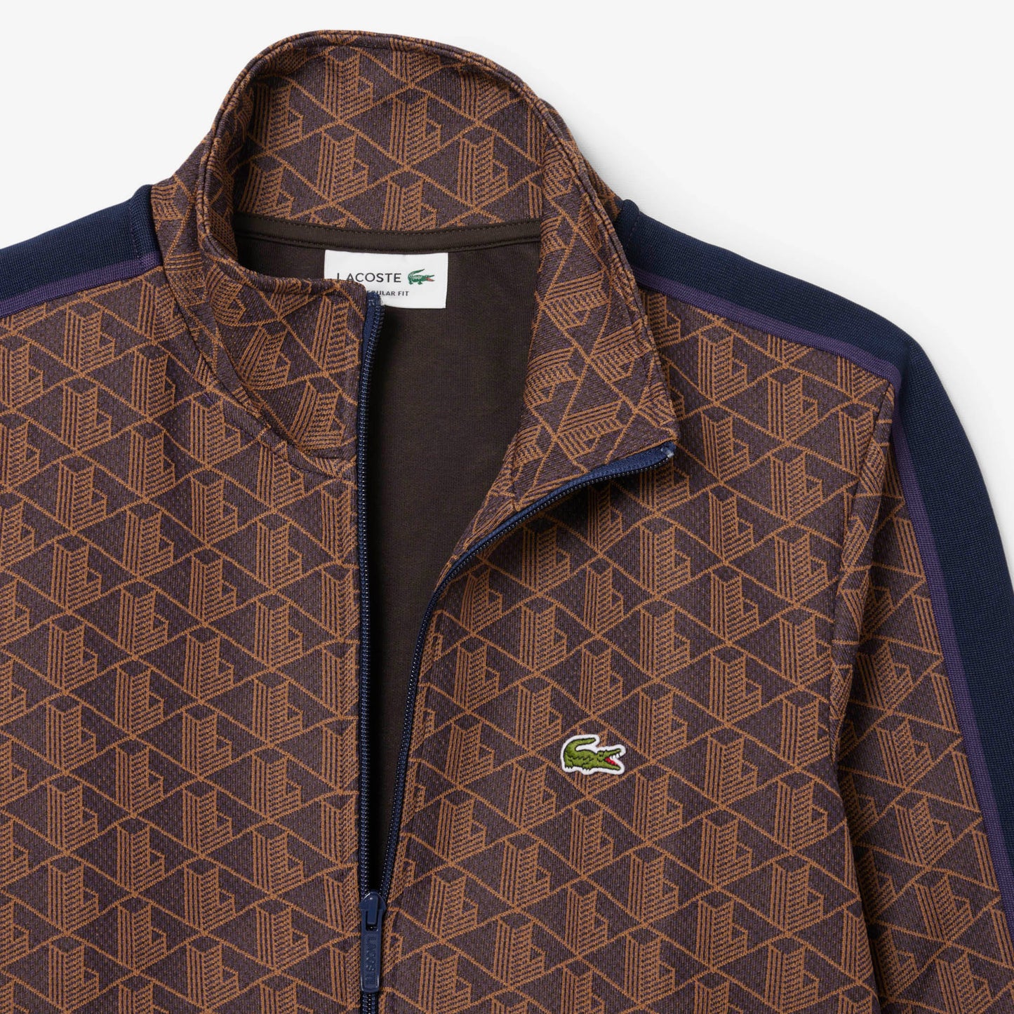 Lacoste Paris Fermuarlı Erkek Mor Sweatshirt