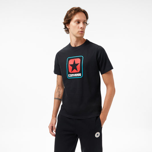 Converse Baskılı Erkek Siyah T-shirt