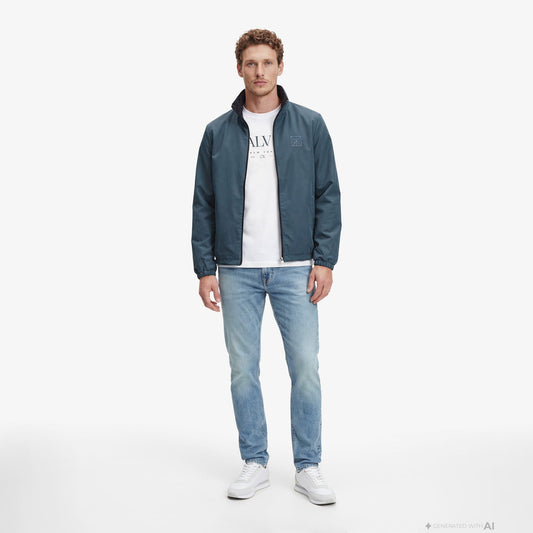 Calvin Klein Slim Taper Dispatcher Erkek Mavi Jean
