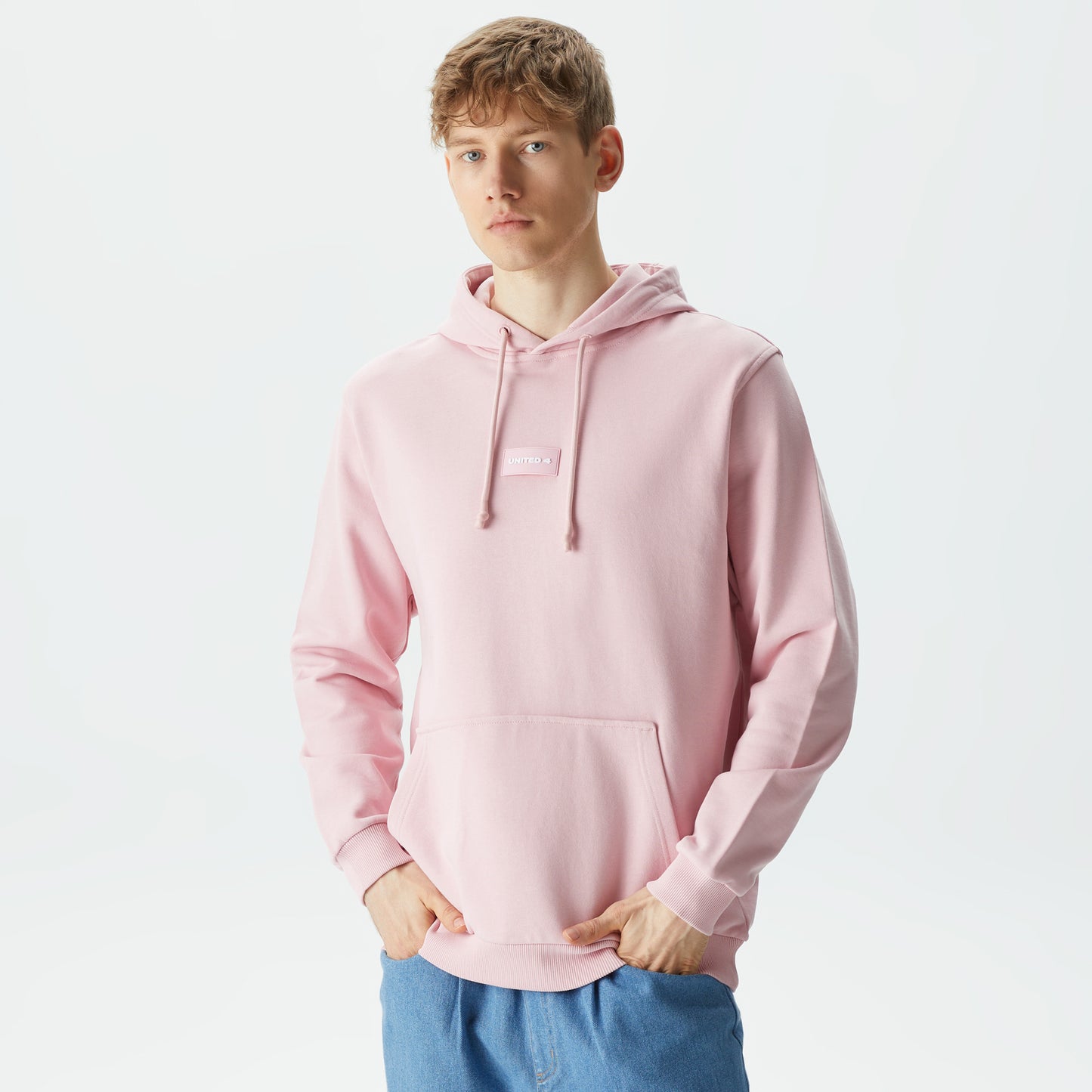 United4 Classic Erkek Pembe Hoodie
