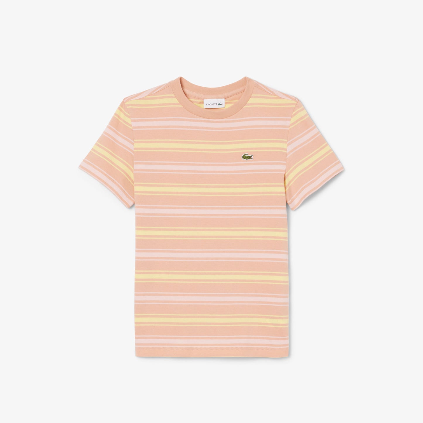 Lacoste Çocuk Bisiklet Yaka Çizgili Kahverengi T-shirt