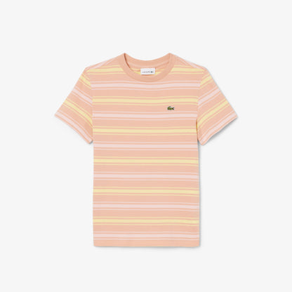 Lacoste Çocuk Bisiklet Yaka Çizgili Kahverengi T-shirt