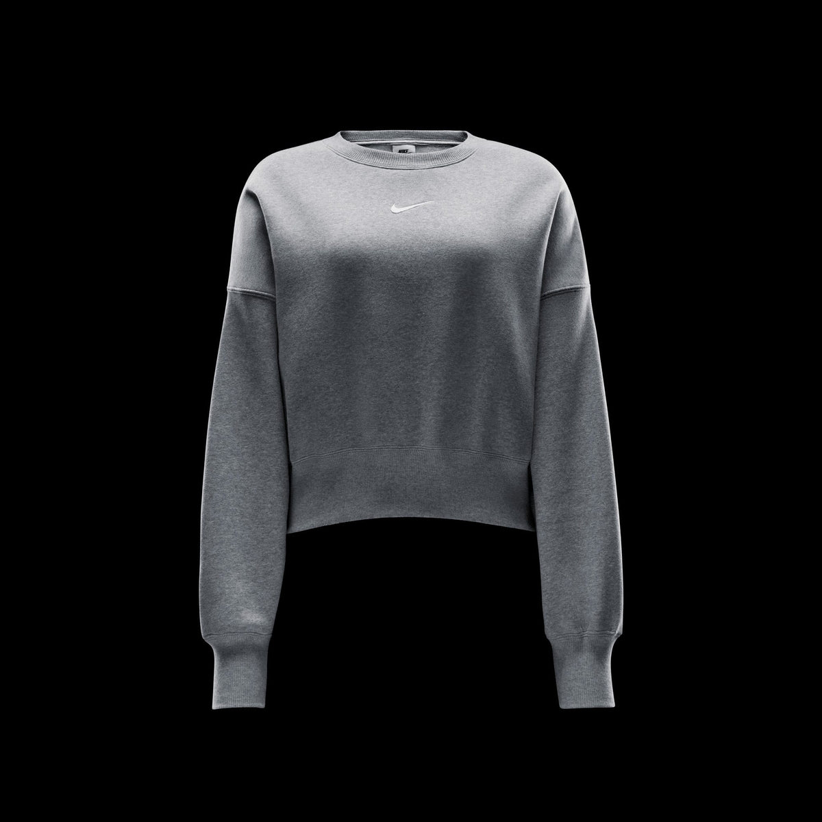 Nike Sportswear Phoenix Fleece Oversized Crew Kadın Gri Eşofman Üstü