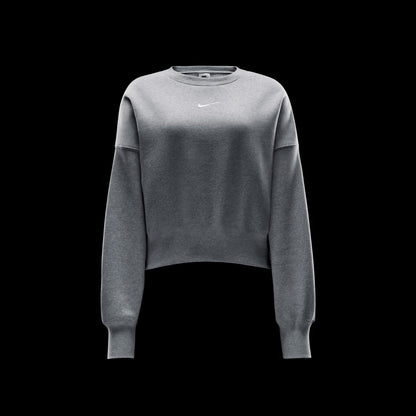 Nike Sportswear Phoenix Fleece Oversized Crew Kadın Gri Eşofman Üstü