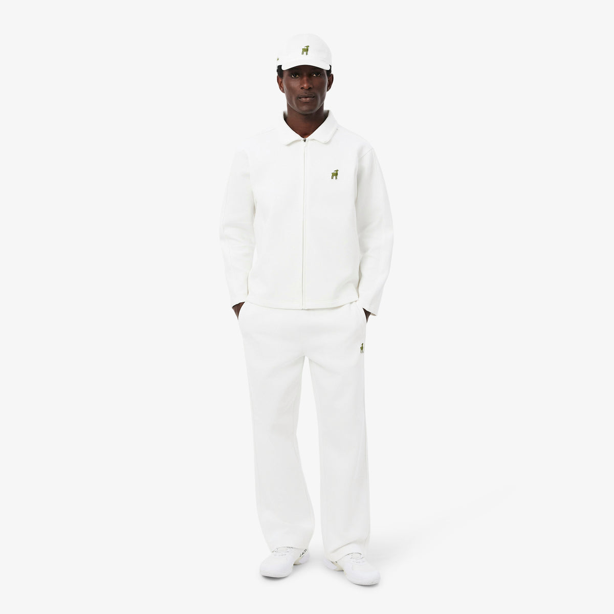 Lacoste X Novak Djokovic The Goat Erkek Beyaz Eşofman Altı