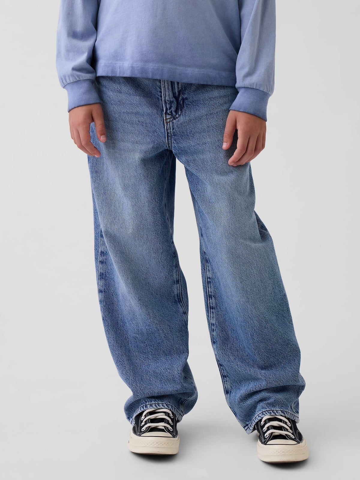 Açık Mavi Baggy Jean Pantolon