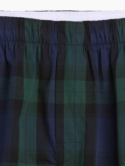 Koyu Yeşil Poplin Boxer
