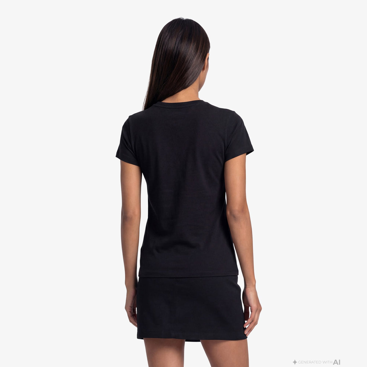 Tommy Hilfiger Linear Kadın Siyah T-shirt