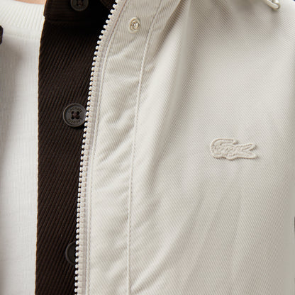 Lacoste Kadın Kapüşonlu Beyaz Mont