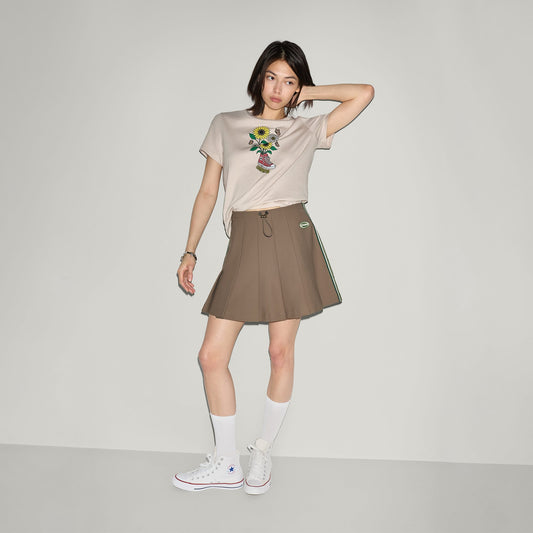Converse Retro Kadın Pileli Siyah Etek