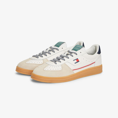 Tommy Hilfiger The Greenwich Edge Leather Erkek Bej Spor Ayakkabı