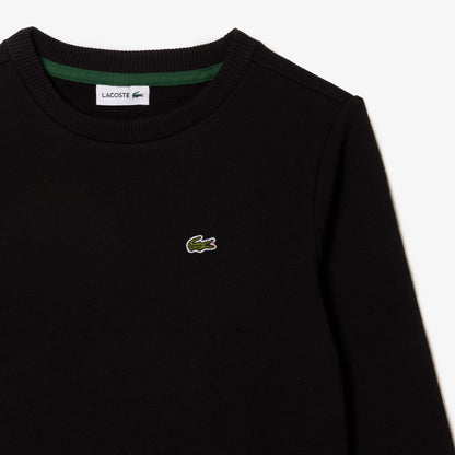 Lacoste Bisiklet Yaka Çocuk Siyah Sweatshirt
