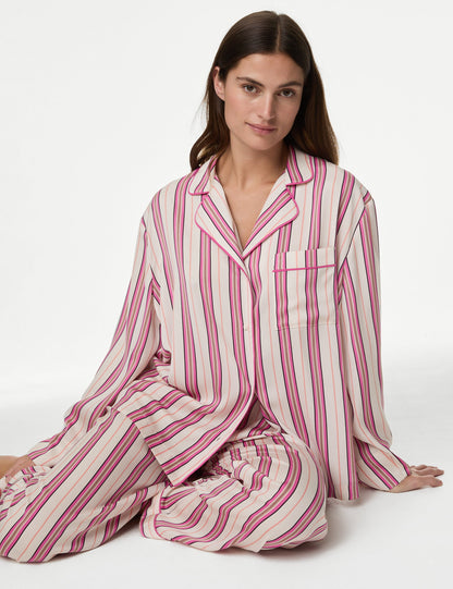 Dream Satin™ Çizgili Pijama Takımı