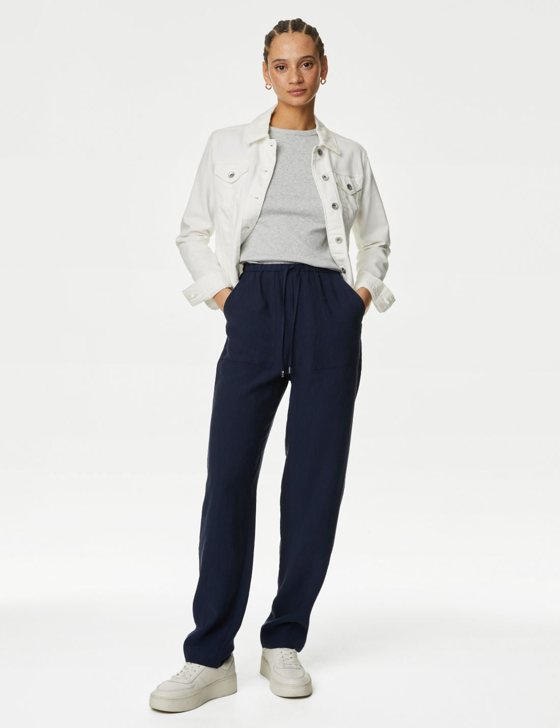 Lyocell™ Tapered Fit Pantolon