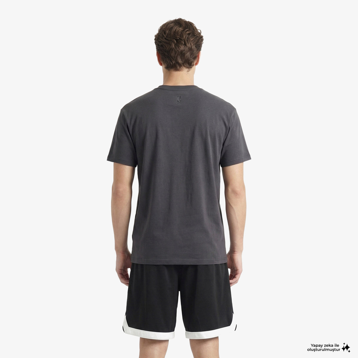 Nike Chicago Bulls Premium Erkek Gri T-shirt