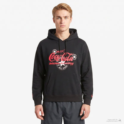 Converse X Coca-cola Erkek Siyah Hoodie